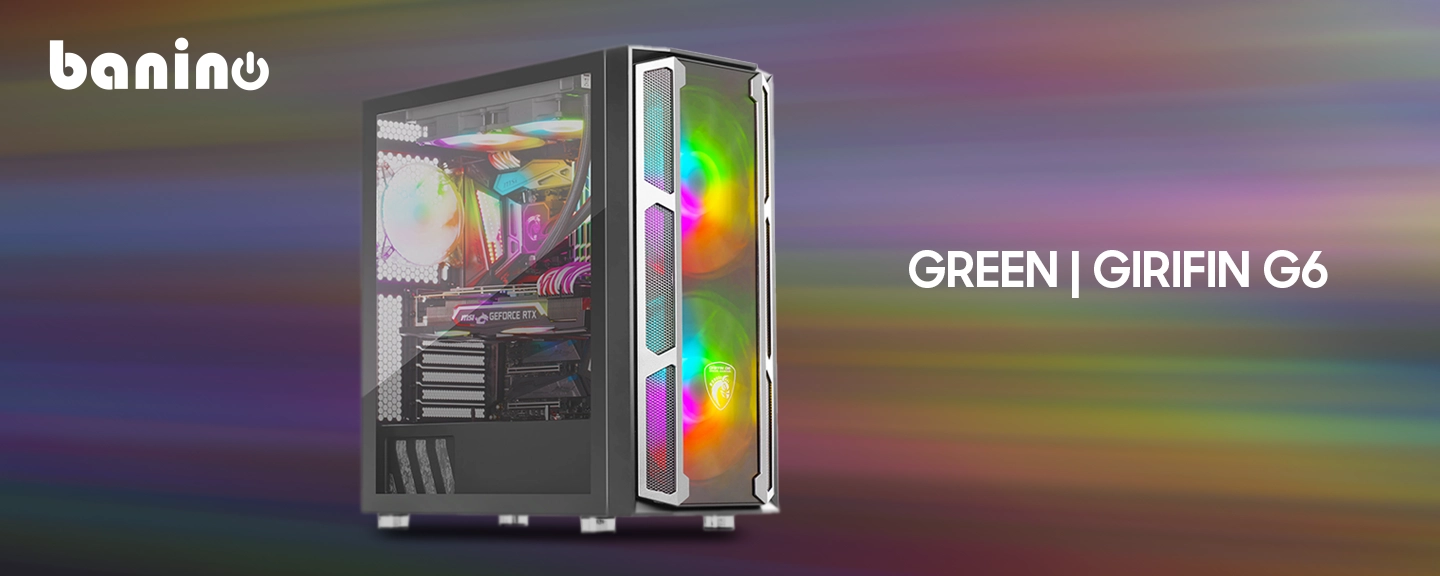 کیس کامپیوتر گرین مدل GRIFFIN G6