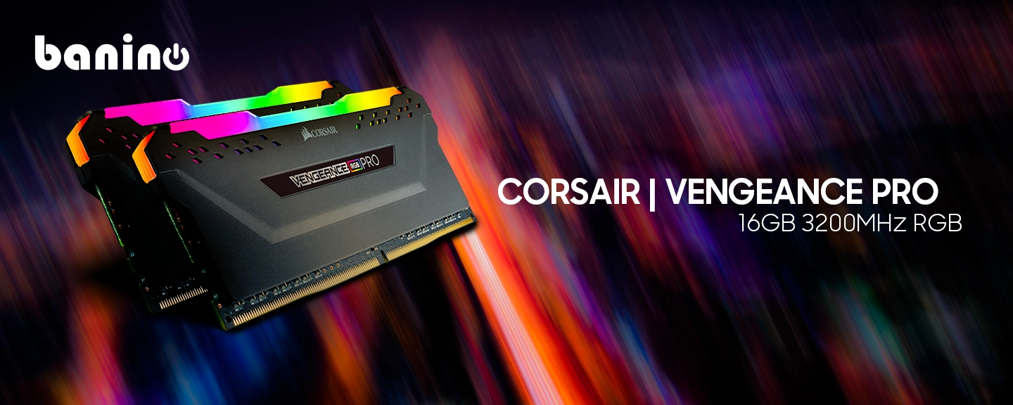 رم کورسیر مدل VENGEANCE RGB PRO 16GB (8GBx2) 3200MHz CL16
