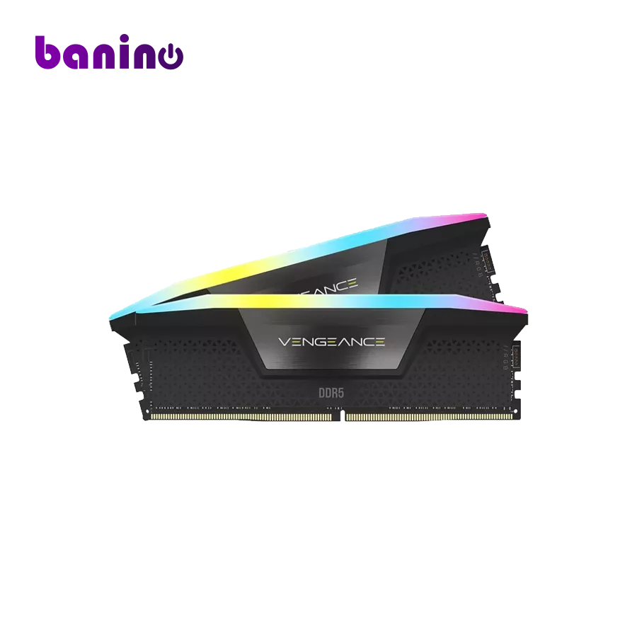 Corsair VENGEANCE RGB Black 64GB (32GBx2) 5600MHz CL40 DDR5 Memory