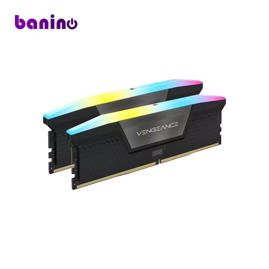 Corsair VENGEANCE RGB Black 64GB (32GBx2) 5600MHz CL40 DDR5 Memory