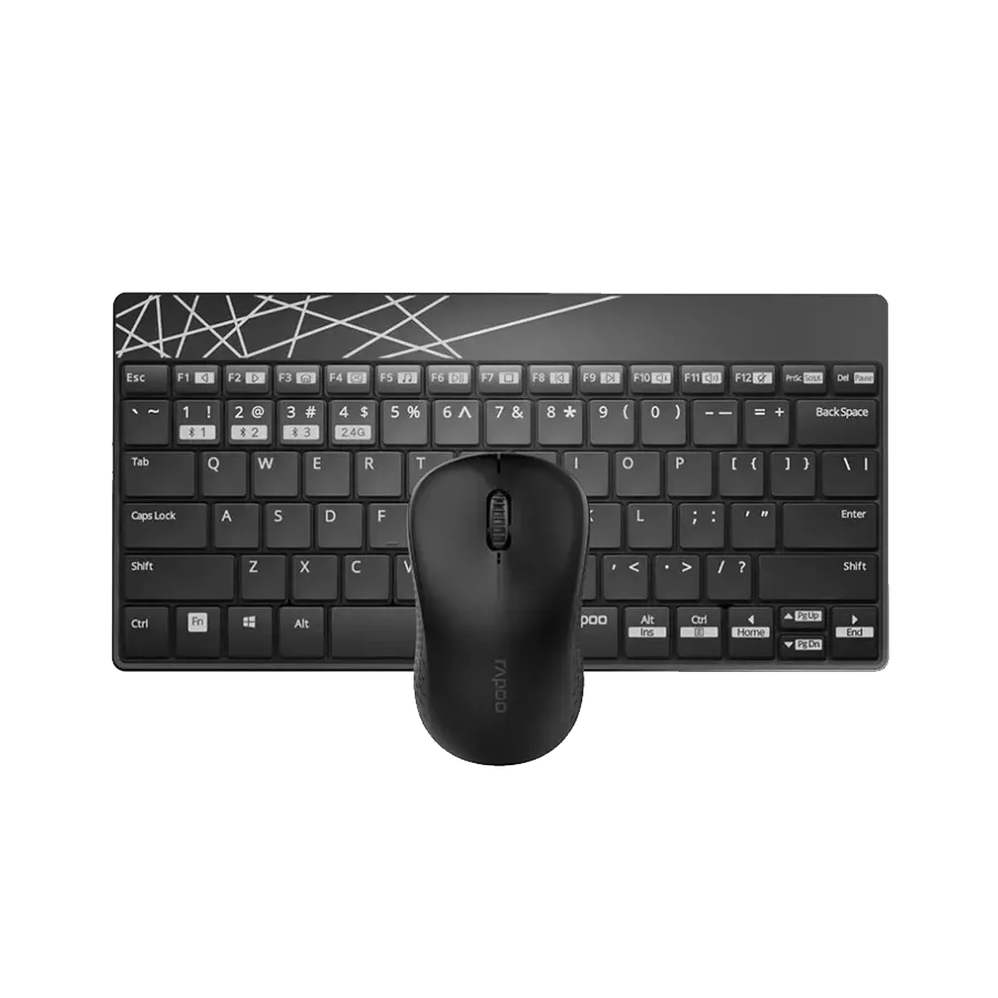 Rapoo 8000M Multi-mode Wireless keyboard and Mouse