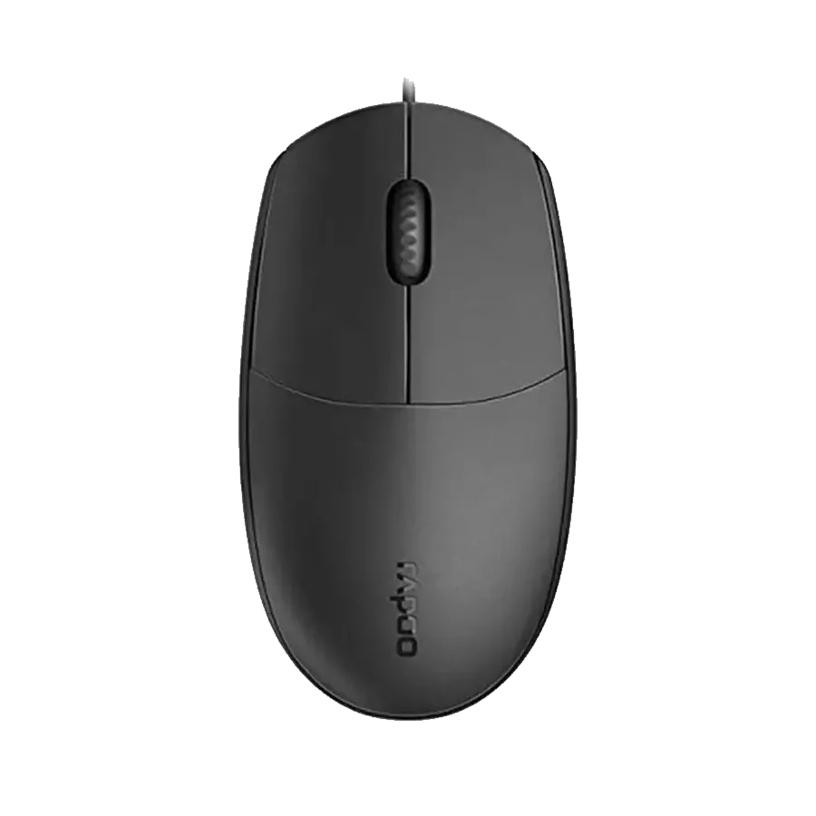 Rapoo N100 Black Wired Optical Mouse
