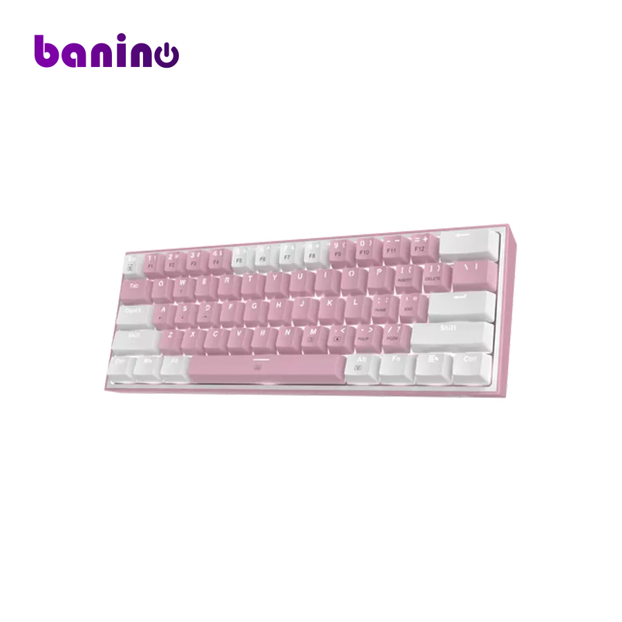 REDRAGON K617 FIZZ RGB White/pink Mechanical Gaming Keyboard