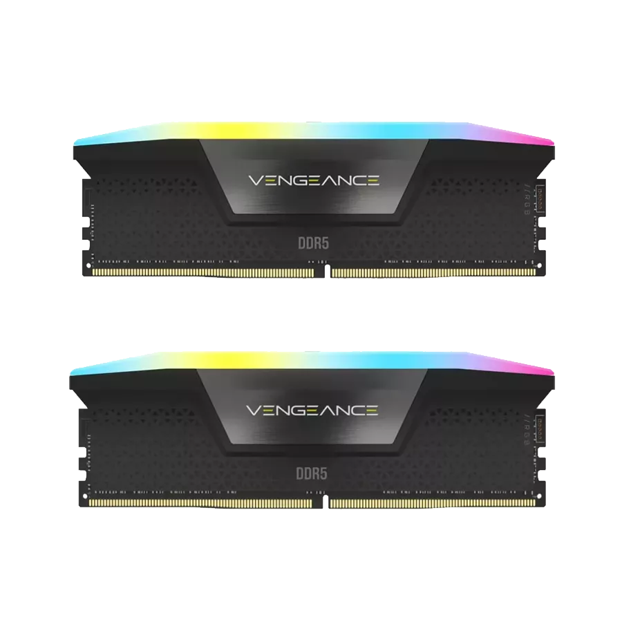 رم کورسیر VENGEANCE RGB Black 32GB (16GBx2) 6200MHz CL36 DDR5