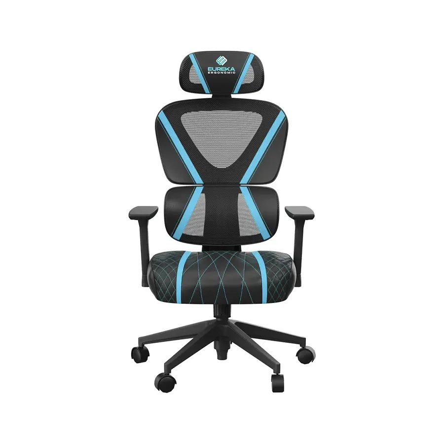 Eureka Norn Series Blue Ergonomic Gaming Chair