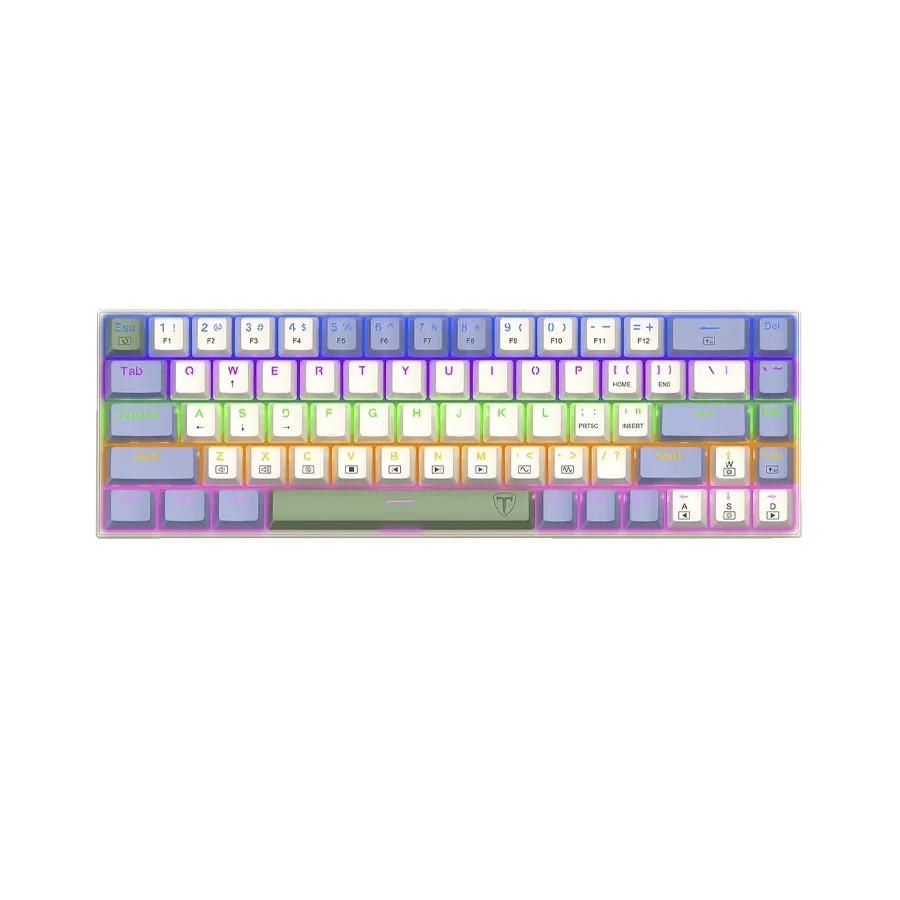 T-Dagger Viator T-TGK325 Mix Wired Rainbow Mechanical Gaming Keyboard