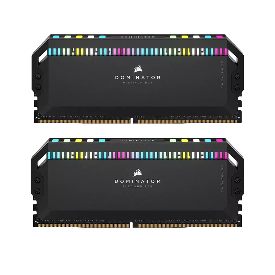 رم کورسیر مدل DOMINATOR PLATINUM RGB 64GB (32GBx2) 6000MHz CL40